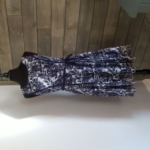 Blue & White Lace A-line Dress from Dress Barn